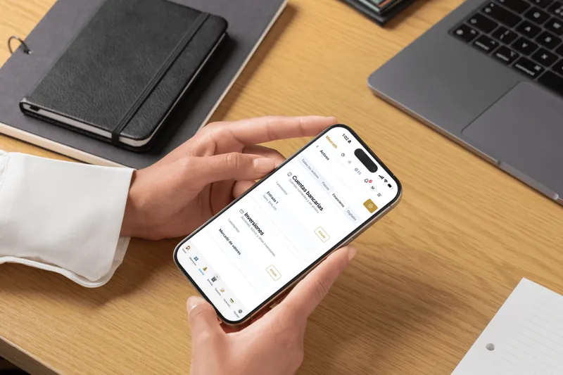 Interfaz de gestión de activos digitales de Meerath mostrada en un teléfono móvil.